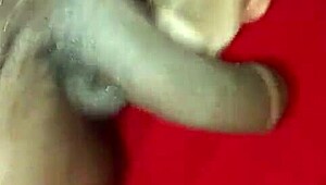 this young married latina bends over for her black lover's big cock in homemade doggystyle until facial.