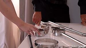 Oh wow, busty lovers, watch hot Chessie Kay get cuffed, spanked, and fucked balls deep!