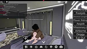 White Slut Got Fucked Hard by Massive BBC in Wild Roblox Session