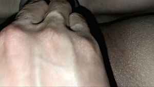 How does thick freak pull huge cum loads over face, ass, and tits roughly?