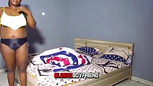 Oloshoboyfriend noticed she wanted something specific from him, leading to an intimate first-time encounter.