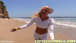 Little Summer's Sexual Journey Compilation with Blonde Teen Masturbation and Lesbian Action!