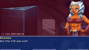 In Star Wars Orange Trainer part 3, the master dominates his sexy slave slut with intense group BDSM sex, turning her into a willing whore.