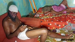 Ebony queen gets fucked hard by big black cock in amateur banging session