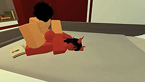 Slut Gets Fucked Hard by Random Guy in First Roblox Video with Intense Action