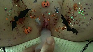 Halloween Pussy Solo Masturbation