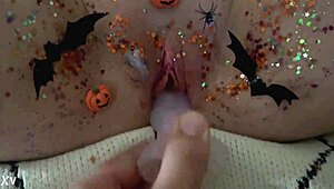 Halloween Pussy Solo Masturbation