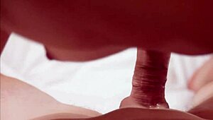 får den intense rusen når han spruter i munnen etter het blowjob