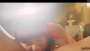 Dominican ebony Latina licks Mexican pussy in lesbian Caribbean encounter