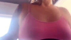 amateur heads to gym with buttplug in big ass for outdoor fetish fun. she gets home with wet pussy ready for anal action