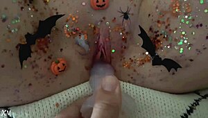 Halloween Pussy Solo Masturbation