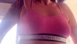 amateur heads to gym with buttplug in big ass for outdoor fetish fun. she gets home with wet pussy ready for anal action