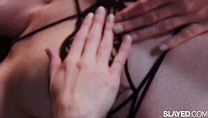 Lena feels insatiable hunger while devouring Olivia's delectable body in close encounter.