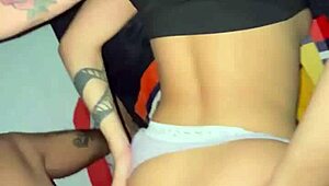 Compilation of homemade amateur anal creampies with petite latina riding big cocks 😈