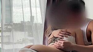 i rode his cock so hard i came twice... felt amazing in the garage with my shaved pussy