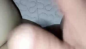 In a homemade video, an amateur pregnant milf experiences a quick slap in an intimate moment.