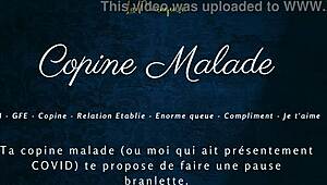 Hey, listen to this French audio story about a sick girlfriend