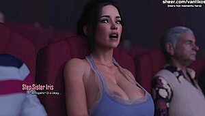 Step sister in 3D cartoon game offers to suck dick in Life in Santa County part 11