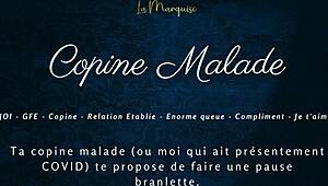 Hey, listen to this French audio story about a sick girlfriend