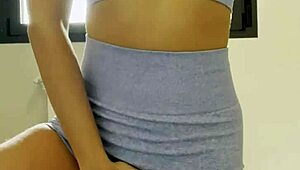 slut does a dirty dance leading to wet pussy play in vertical video