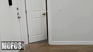 catalina ossa starts by fingering her trimmed pussy in the shower. then she switches to sucking and riding cyrus king's big cock for a cum facial.