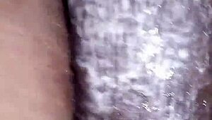 i'm bigblackie and i shave then masturbate with my big black monster cock in private