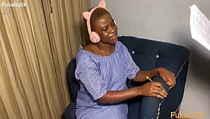 Naughty Ebony Student Rides Huge Black Cock from Teacher During Intense Maths Homework Session