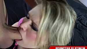 Blonde Angel Heather Starlet Pleases Justice's Huge Dick Bareback!