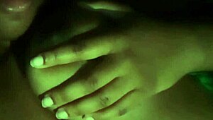 Horny Ebony Amateur Licks Her Own Nipples In Dirty Talk Solo Session At Night – Feels So Damn Good!