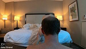 hot tatted woman experiences cum dripping out after creampie