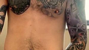 Intense public bathroom jerk session unleashes raw amateur orgasm outdoors.