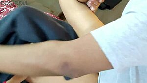 this very hot and beautiful malaysian chick is getting her tight pussy fucked by a monster cock in the bedroom...