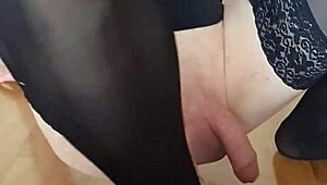 Misr4 update 3 features black stockings lingerie with anal assfucking and cum