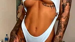 Compilation of Susy Gala Alone Riding and Fucking Her Toys in Lingerie