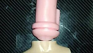 Kissy and Dolly start with deepthroat blowjob on desk then move to vaginal fucking and titty fuck ending in cumshot.