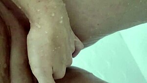 Karina and Lucas Share Intimate Waxing Session for Her Smooth Shaved Pussy in Shower