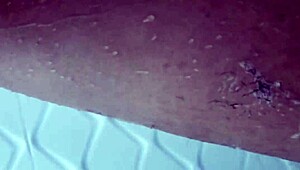 Karina and Lucas Share Intimate Waxing Session for Her Smooth Shaved Pussy in Shower