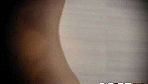 i caught my stepsister hiding in the bathroom during quarantine, spying through the keyhole as she chased that orgasm...