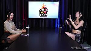 what's the hottest part of debora andrade and vitoria beatriz in that casting interview? watch their glamorous group moments outdoors on sheer red