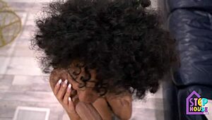 Curly cute latina slut delivers intense deepthroat with sloppy face fucking and facial!