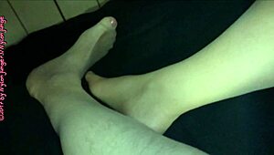 Milf and I are hanging out in fine pantyhose nylon for part 2, enjoying some amateur european fetish fun.