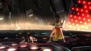 In an intense match, DOA 5's Momiji engages in a nude tag wrestling bout filled with dynamic moves and holds.