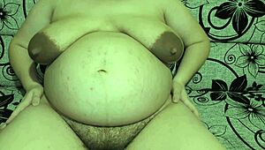 Subtle Hints of a Big Belly Teasing Hubby in Cuckold Roleplay with Lactating Milf