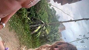 watching the sunrise while having a nice moment on the beach with young milf