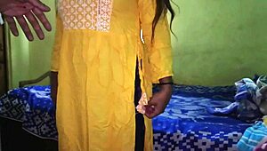 Indian Hot Bhabhi Fucking With Dever In Doggy Style While Bent Over Big Ass