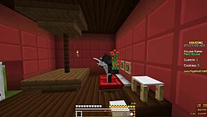 Minecraft lesbische neukpartij mixt schattige meid vibes met onverwachte game twists