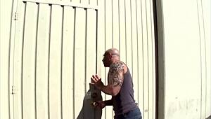 Sexy hot American girl takes on a massive solid cock in passionate blowjob action.