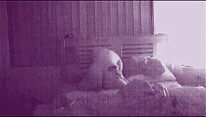 Amateur brunette couple fucks loudly with boyfriend and girlfriend moaning in orgasm