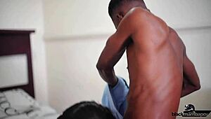 this sexy bitch spotted a black dude peeping on her and went for his huge black cock