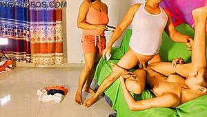 Uttaran20 Lovers Feel Thrilled Fucking Older Brother's Best Friend In Steamy FFM Threesome.